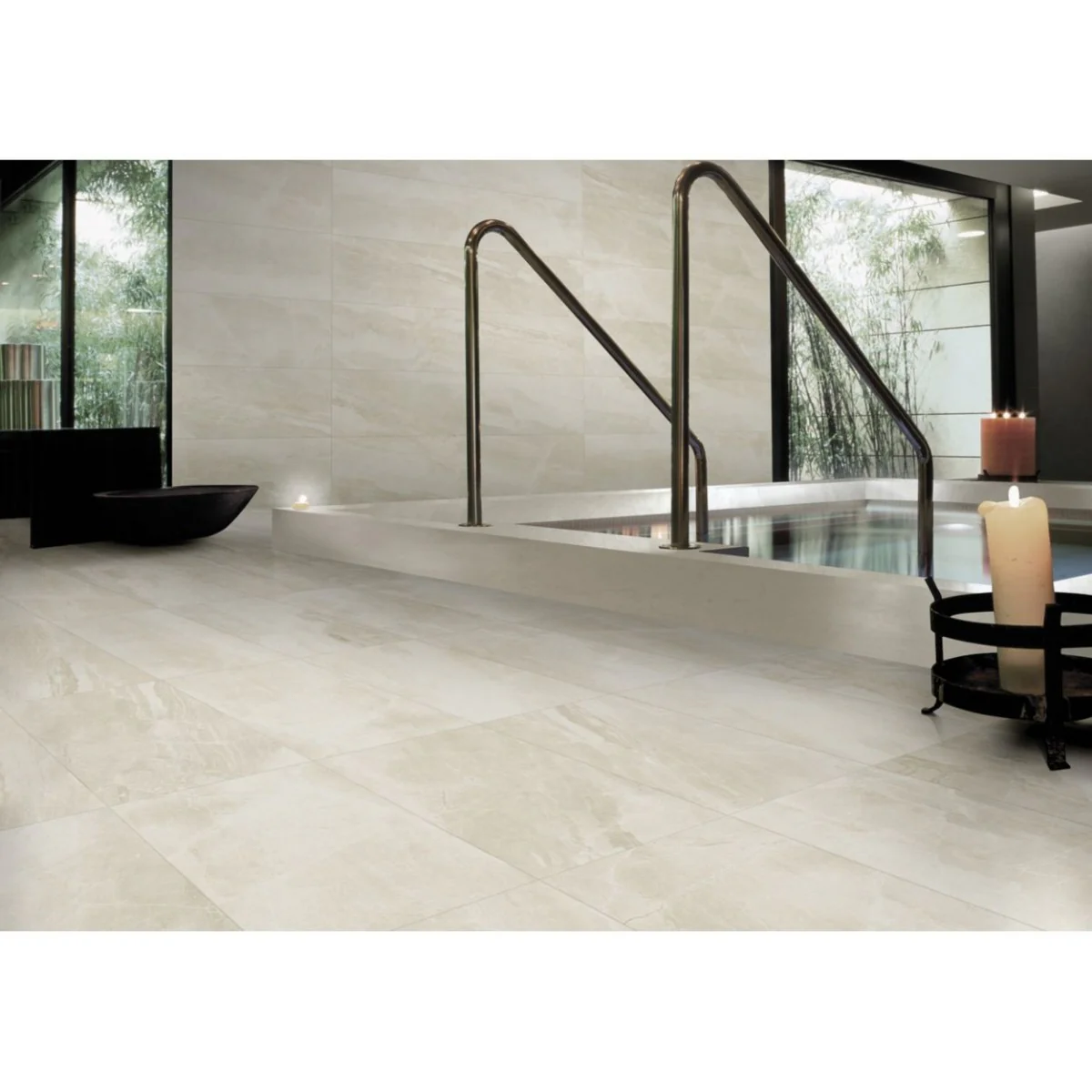 Roman Stone Tile White Tile 30cm x 60cm Wall & Floor Tiles - Image 4